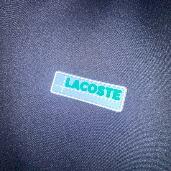 Lacoste Live Colorblock Polo Shirt XXL Black, Blue & Green Stylish Casual Wear - Picture 4 of 7